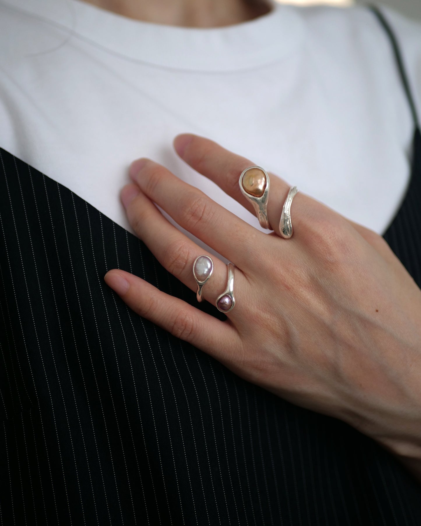 YPS · Pearl Open Ring